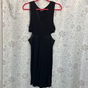 Women’s little black dress with cut out sides Size Large